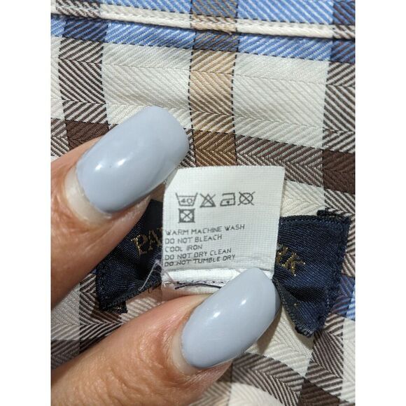 Paul & Shark Yachting Button Down Plaid Shirt, L - Picture 7 of 8